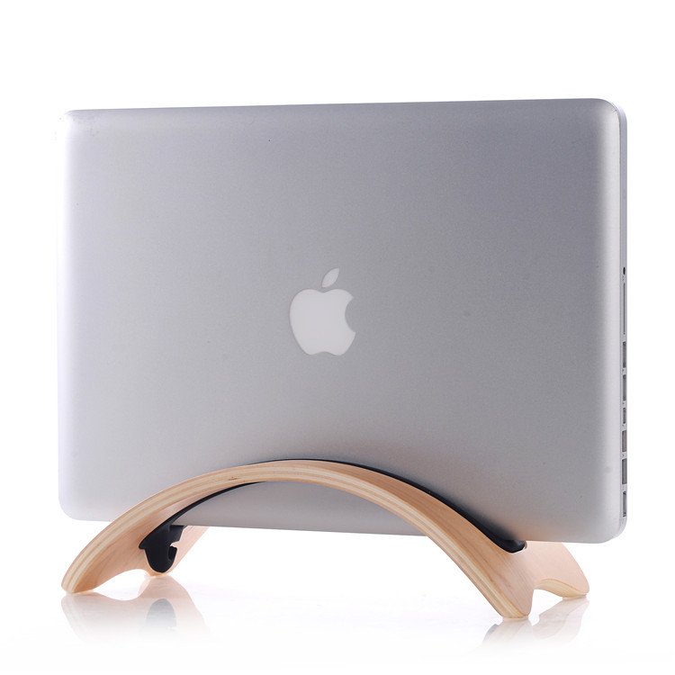 Bent Wood Macbook Holder