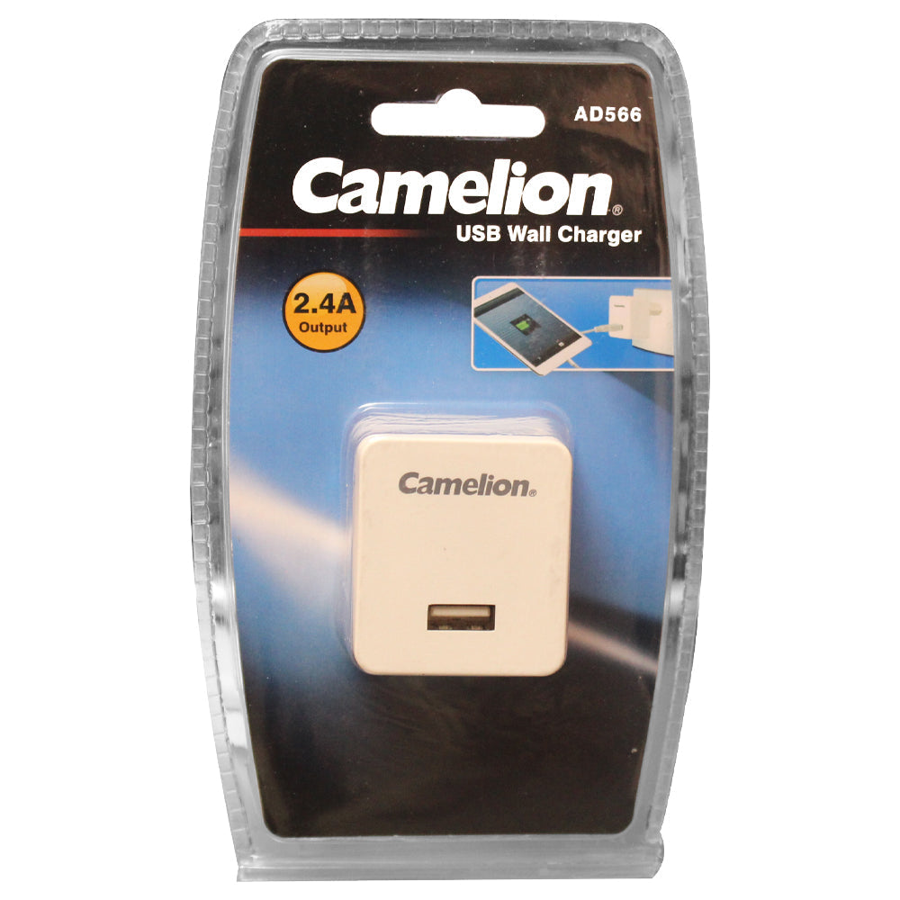 Camelion 2.4AMP USB Wall Charger Bulk