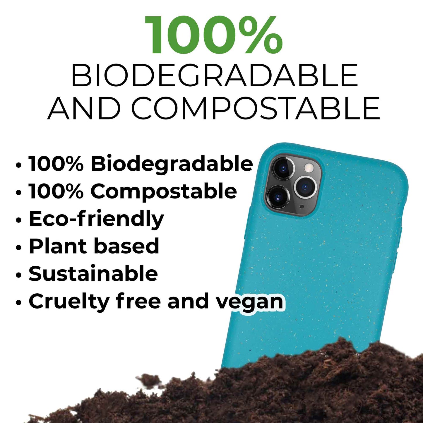 Biodegradable phone case - Ocean Blue