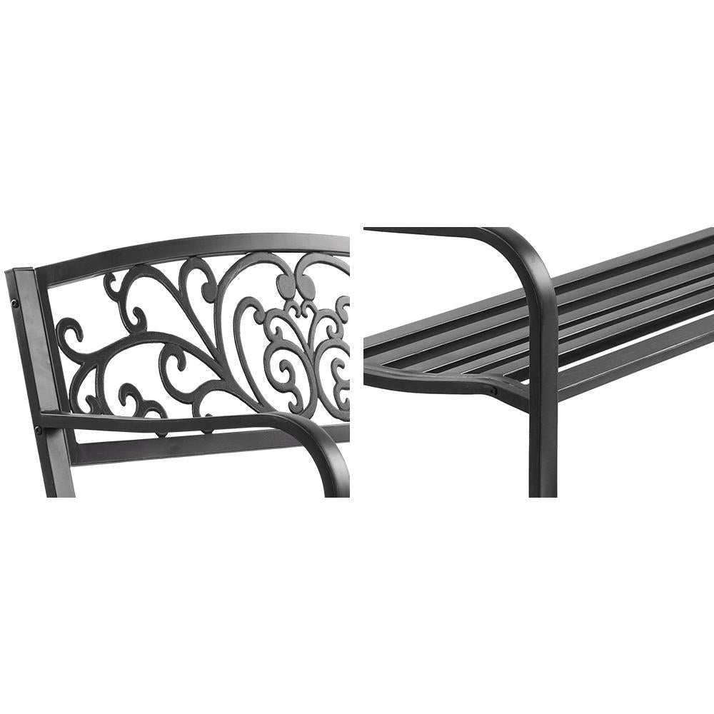 Gardeon Outdoor Garden Bench - Black