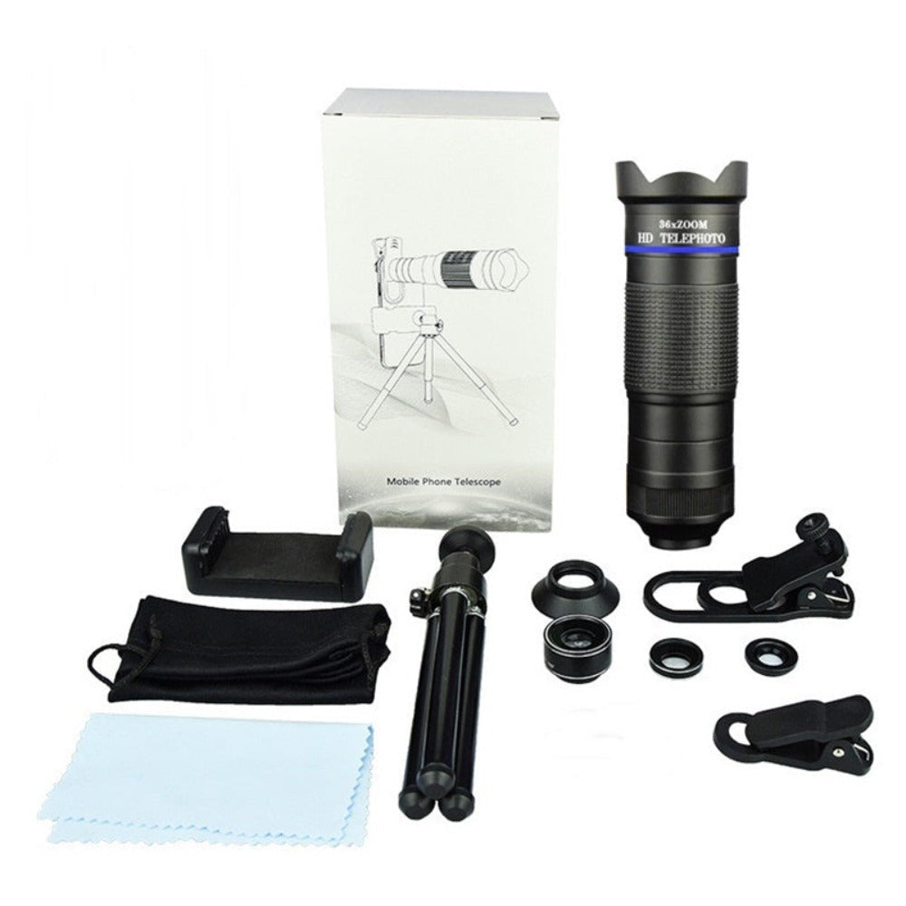 Dragon 36X Mobile Phone Lens Kit With Tripod