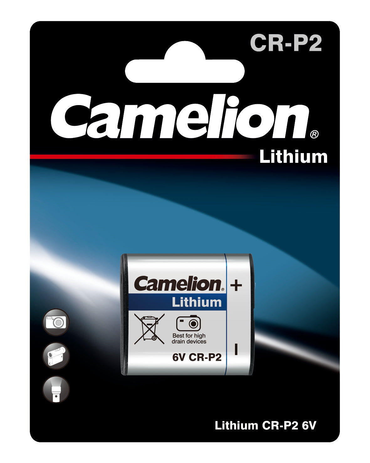 Camelion CRP2 6 Volt Lithium 1pk Blister