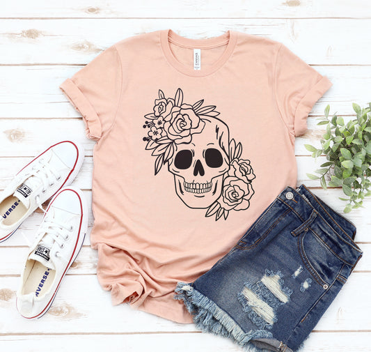 Floral Skull T-shirt