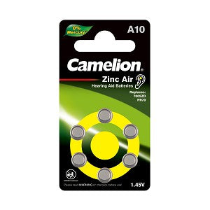 Camelion Hearing Aid A10 6pk